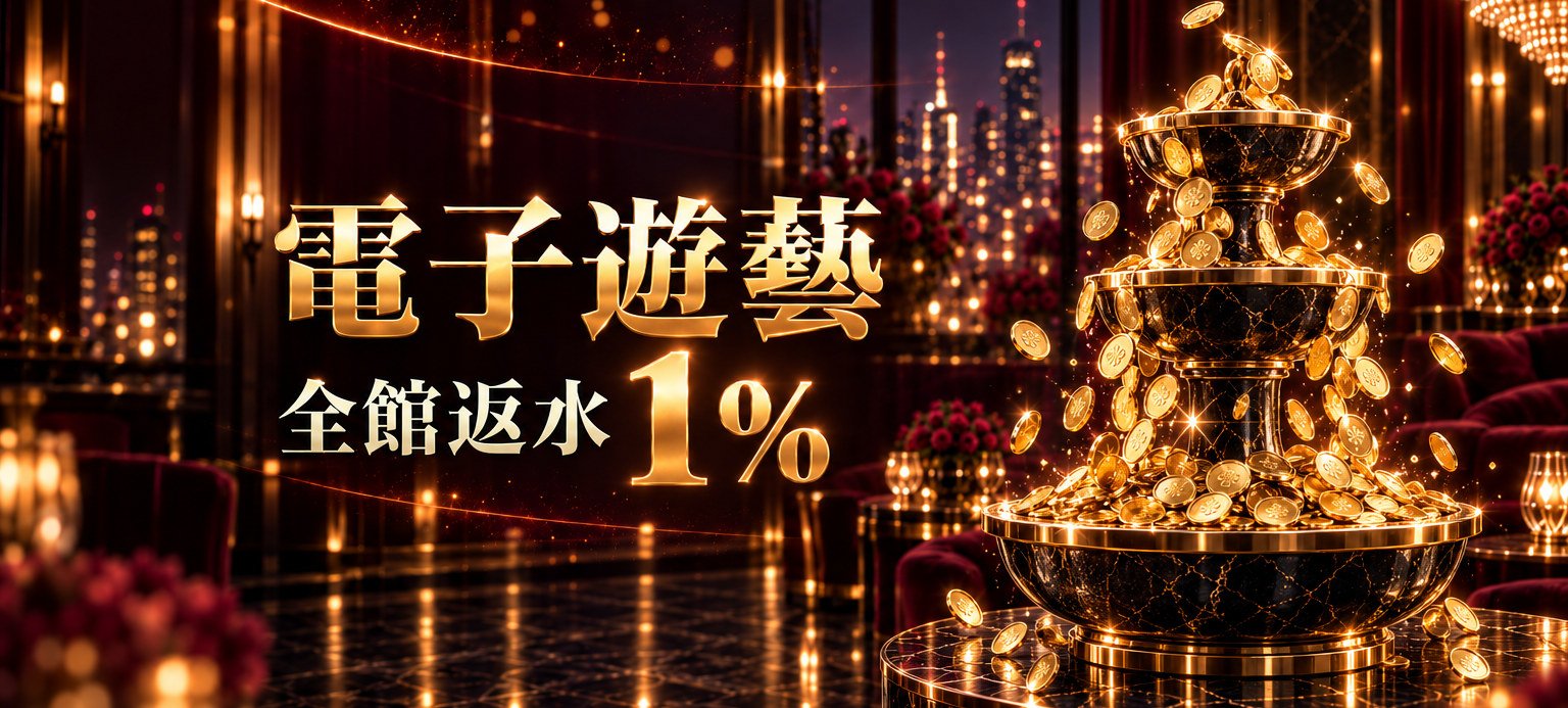 電子類遊戲全館返水1%